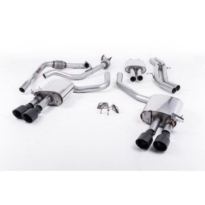 Milltek B9 Res Cat Back Exhaust (w/o Sport Diff)